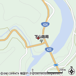 和歌山県田辺市龍神村福井405周辺の地図