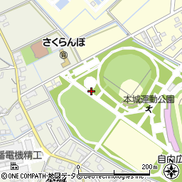 本城運動公園トイレ４周辺の地図