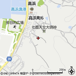 愛媛県松山市高浜町6丁目1638周辺の地図