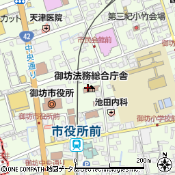 和歌山地方検察庁　御坊支部周辺の地図