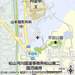 愛媛県松山市内宮町757周辺の地図