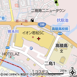 プラスワン　イオン若松店周辺の地図