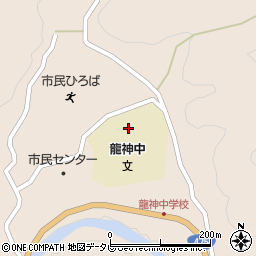 田辺市立龍神中学校周辺の地図
