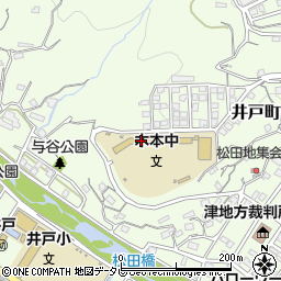 熊野市立木本中学校周辺の地図