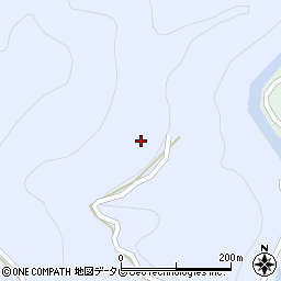 徳島県上勝町（勝浦郡）生実（片山）周辺の地図