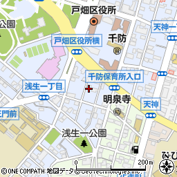 ミン子戸畑周辺の地図