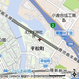 福岡県北九州市小倉北区平松町7周辺の地図