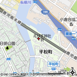 福岡県北九州市小倉北区平松町12周辺の地図