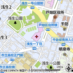 北九州市立　浅生スポーツセンター・弓道場周辺の地図