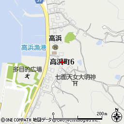 愛媛県松山市高浜町6丁目周辺の地図