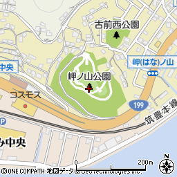 岬ノ山公園周辺の地図