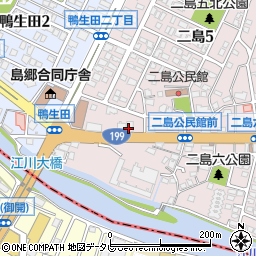 西日本シティ銀行二島支店周辺の地図
