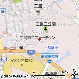 福岡県北九州市若松区二島3丁目6周辺の地図