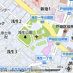 飛幡八幡宮周辺の地図