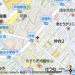 福岡県北九州市戸畑区沖台2丁目10-21周辺の地図