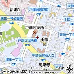 北九州市役所戸畑区役所　まちづくり整備課・工務係周辺の地図