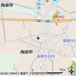 愛媛県西条市西田甲周辺の地図