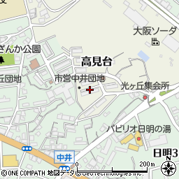 福岡県北九州市小倉北区高見台6周辺の地図