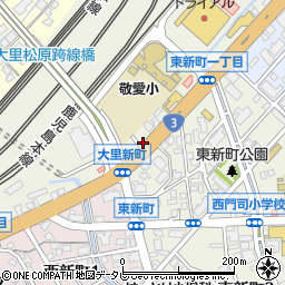 福岡県北九州市門司区大里新町6周辺の地図