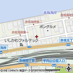 福岡県北九州市小倉北区赤坂海岸周辺の地図