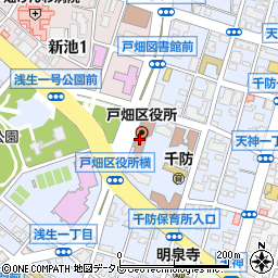 北九州市戸畑区役所周辺の地図
