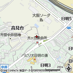 福岡県北九州市小倉北区高見台1-18周辺の地図