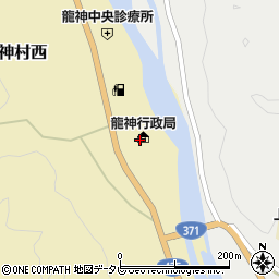 田辺市役所龍神行政局　産業建設課商工観光係周辺の地図