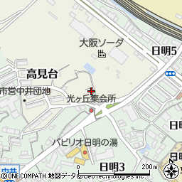 福岡県北九州市小倉北区高見台1-16周辺の地図
