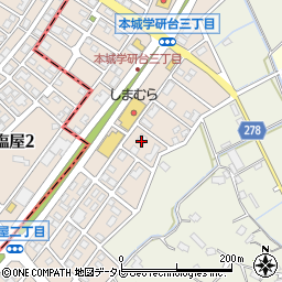 サニーコート本城学研台１周辺の地図