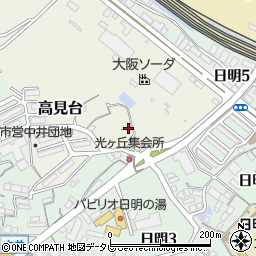福岡県北九州市小倉北区高見台2-27周辺の地図