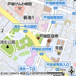 浅生１号公園トイレ周辺の地図