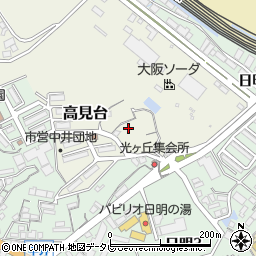 福岡県北九州市小倉北区高見台2-16周辺の地図
