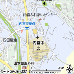 愛媛県松山市内宮町573-4周辺の地図