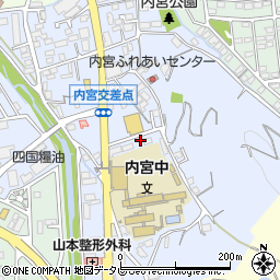 愛媛県松山市内宮町573-1周辺の地図