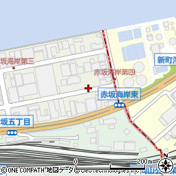 オリックスレンタカー小倉赤坂海岸店周辺の地図