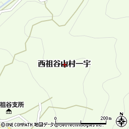 徳島県三好市西祖谷山村一宇周辺の地図