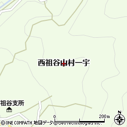 徳島県三好市西祖谷山村一宇周辺の地図