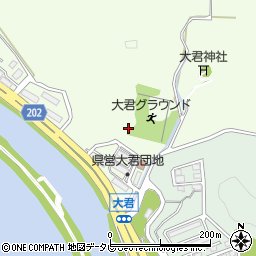 福岡県芦屋町（遠賀郡）大君周辺の地図