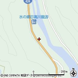 和歌山県田辺市龍神村福井481周辺の地図