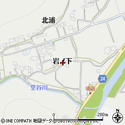 徳島県阿南市長生町岩ノ下周辺の地図