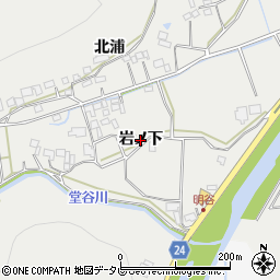 徳島県阿南市長生町（岩ノ下）周辺の地図