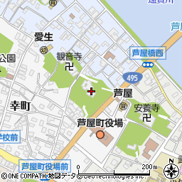 福岡県遠賀郡芦屋町西浜町1周辺の地図