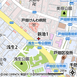 戸畑水道工事センター周辺の地図