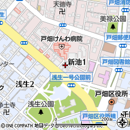 北九州市戸畑民生事業協会新池斎場周辺の地図
