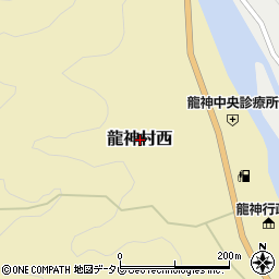 和歌山県田辺市龍神村西周辺の地図