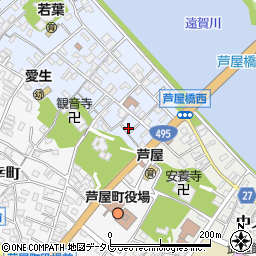 福岡県遠賀郡芦屋町西浜町2周辺の地図
