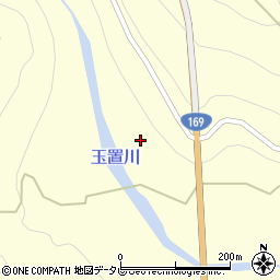 和歌山県新宮市熊野川町玉置口187周辺の地図
