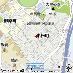 福岡県北九州市門司区小松町周辺の地図