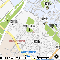 芦屋浜霊園周辺の地図