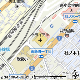 スーパーセンタートライアル門司店周辺の地図